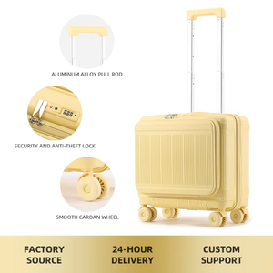 Maleta <span class=keywords><strong>de</strong></span> <span class=keywords><strong>viaje</strong></span> pequeña <span class=keywords><strong>de</strong></span> 14 pulgadas y 18 pulgadas con ruedas desmontables con diseño <span class=keywords><strong>de</strong></span> Apertura frontal, bloqueo <span class=keywords><strong>de</strong></span> contraseña antirrobo - Product Image 3