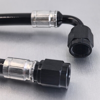 Tuyau PTFE E85 en acier inoxydable Haofa personnalisé AN6 3/8, AN8 1/2, AN10 5/8 avec revêtement PU et raccords PTFE sertis