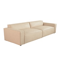 Muebles modernos de cuero combinados para oficina y sala de estar, sofá modular seccional, sofás cómodos, arreglos elegantes