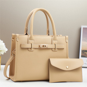 Bolso de Mano Ligero de PU para Mujer Dasein, Bolso Tote, Bolso de Hombro con Cierre de Cremallera, Forro de Poliéster, Bolso de Mano a Juego - Product Image 4
