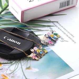 Popular Necklace <b>Jewelry</b> Romantic Family Pendant Necklace Quality Stainless Steel <b>Jewelry</b> for <b>Kids</b> Unisex Women Gift - Product Image 4