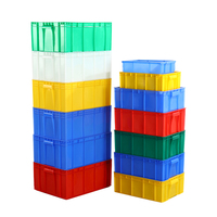 Caisse de manutention en plastique durable, grande, recyclable, empilable, robuste, emboîtable, pour le stockage logistique