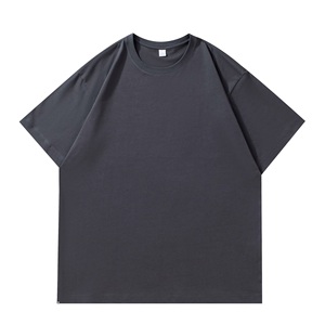 เสื้อยืดคอตตอน 100% หนัก 220 กรัม แบบสั่งทำพิเศษ OEM ODM ทรงโอเวอร์ไซส์ คอกลม แขนสั้น ไม่มีลาย พร้อมสกรีนโลโก้ - Product Image 4