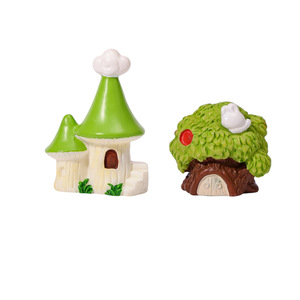 Figurine de château moulin à vent en mousse pour jardin féerique, terrarium, maison de poupée, décoration de bureau - Product Image 5