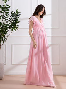 <span class=keywords><strong>Vestido</strong></span> <span class=keywords><strong>de</strong></span> maternidad Mily Bridal ED032 al por mayor <span class=keywords><strong>para</strong></span> Sesión <span class=keywords><strong>de</strong></span> fotos o Baby Shower cuello en V Rosa vestidos <span class=keywords><strong>de</strong></span> <span class=keywords><strong>embarazada</strong></span> <span class=keywords><strong>vestido</strong></span> <span class=keywords><strong>de</strong></span> <span class=keywords><strong>noche</strong></span> - Product Image 3