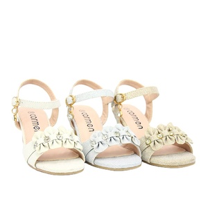 Babies à nœuds pour filles, chaussures de princesse pour filles, chaussures brillantes pour fête de mariage, pantoufles de plage, à talons bas et carrés, nouvelle collection - Product Image 1