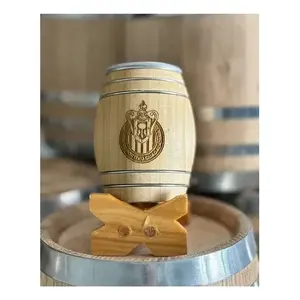 The Barrel House - Baril à liqueur en bois de 3 oz (0,09 L) avec intérieur en aluminium pour le service de spiritueux - Product Image 4
