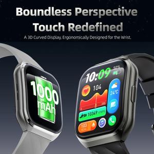 Smartwatch Sportivo MT66 con Cinturino in Acciaio, Schermo IPS Curvo da <span class=keywords><strong>1</strong></span>,83 Pollici, Batteria da 1000mAh, Impermeabile IP68 - Product Image 1