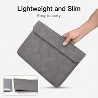 Étui pour tablette et ordinateur portable en cuir PU vegan imperméable avec logo personnalisé, fermeture à poignée, style moderne YM-002