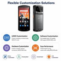 EDOO M91, PDA Industrial Resistente con Android 12, 4G, Escáner de Códigos de Barras 1D/2D/QR, para Inventario de Almacén y Recopilación de Datos