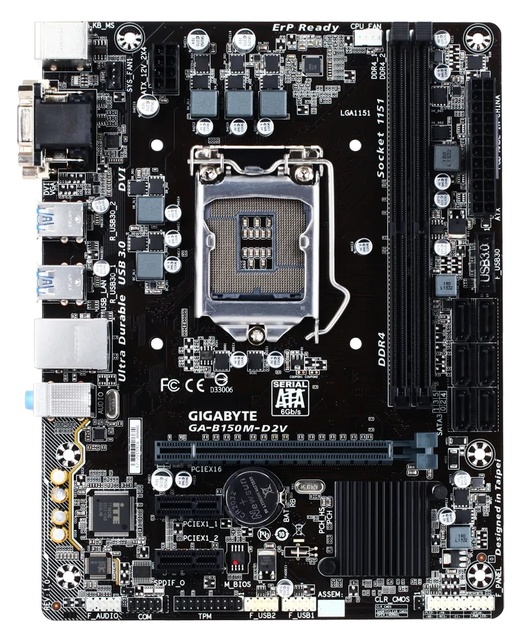 Wholesale Good Conditions GIGABYTE B150M Series Micro-ATX Motherboard for DDR4 Support 6/7th Gen Intel CPU LGA1151 Desktop SATA