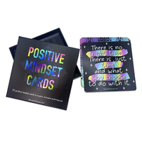 Vente en gros de cartes de jeu holographiques carrées de haute qualité avec bords en feuille d'or, cartes de tarot