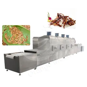 ORME Industrial 150kw Mealworm Commercial Oven Food Black Soldier Fly Worms Automatic Tunnel Microwave Dryer