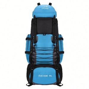<b>Large</b> Capacity 90L Oxford Cloth Softback Outdoor Hiking Mountaineering <b>Backpack</b> Men Women Waterproof Sports Entertainment 18 - Product Image 5