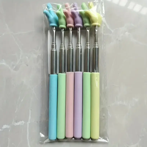 Pointer guru dapat ditarik, 1 buah | Dapat disesuaikan, teleskopik Mini | Perlengkapan Kelas | Guru SD dan taman kanak-kanak - Product Image 6