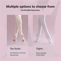 Collants de danse professionnels blancs pour femmes, en maille serrée, semi-transparents, d'épaisseur moyenne, vente en gros, direct usine