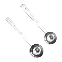 Cuillère à thé au lait en acier inoxydable à long manche personnalisée de haute qualité accessoires de cuisson de thé Matcha cuillère à mesurer de café en métal