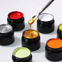 KNC 11 couleurs 8ml gel UV Soak Off pour salon de manucure OEM High Pigment No Wipe Cream Gel Polish Nail Painting Gel