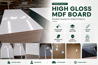 MDF UV haute brillance de qualité supérieure 4x8, panneau MDF haute brillance 18 mm, MDF mélaminé
