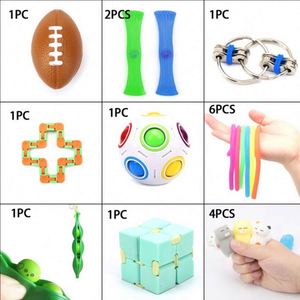 0061 Juguete Sensorial Antiestrés de Silicona y Plástico, Mochi Squishy, Push Pop Bubble, Bola de Rompecabezas Arcoíris, Cadena Flippy, Novedad - Product Image 2