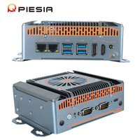 Mini PC para Riel DIN, 2 Ethernet, 2*COM, Ultra 5 125H 225H Ultra 7 155H 255H, 2*DDR5, 32GB+512GB, X86, Compacto, Industrial, Integrado