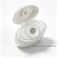 Bouteilles de bain de bouche en plastique PET de qualité alimentaire 50ML 1.7oz Format voyage de poche avec valve en silicone pour rinçage buccal Sans BPA 1585C