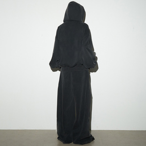 Ensemble sweat-shirt à capuche et pantalon de survêtement ample pour <span class=keywords><strong>homme</strong></span>, lavage à l'acide personnalisé, Y2K Hip Hop, 100% coton, survêtement surdimensionné - Product Image 4