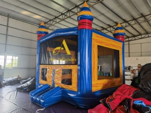 Cổ điển màu xanh và màu vàng <span class=keywords><strong>Inflatable</strong></span> thư bị trả lại nhà bền nhảy lâu đài cho trẻ em, hoàn hảo cho các bên, các sự kiện, và vui vẻ ngoài trời - Product Image 6