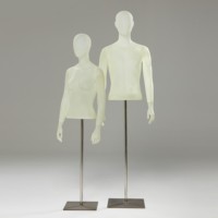 Magasin de vêtements fenêtre affichage femme corps complet transparent en fibre de verre Mannequin debout