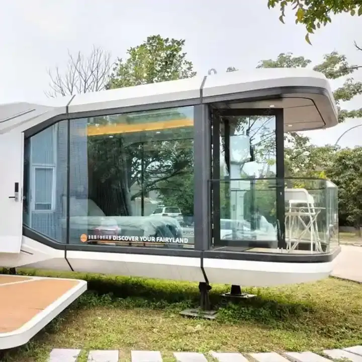 Economic Movable Prefab Prefabricated Capsule Hotel Cabin Container House Space house