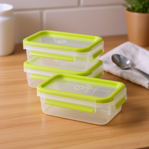 Emsa Clip & Close Contenant alimentaire 0,55 l, lot de 3, vert clair - Product Image 3