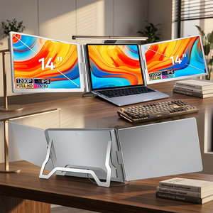 จอขยายสำหรับแล็ปท็อป 14 นิ้ว 1200P IPS จอพกพาแบบ Type C จอคู่ สำหรับธุรกิจ การซื้อขาย เล่นเกม สำนักงาน ราคาดี - Product Image 1