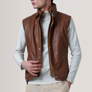 Nuevo Chaleco de Cuero para Hombre, Liso, Transpirable, Personalizado, Hecho en Pakistán, Cómodo y Ligero - Product Image 1
