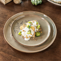 Assiette à dîner en céramique personnalisée de haute qualité, vaisselle en porcelaine, articles de table pour hôtel, restaurant, fête