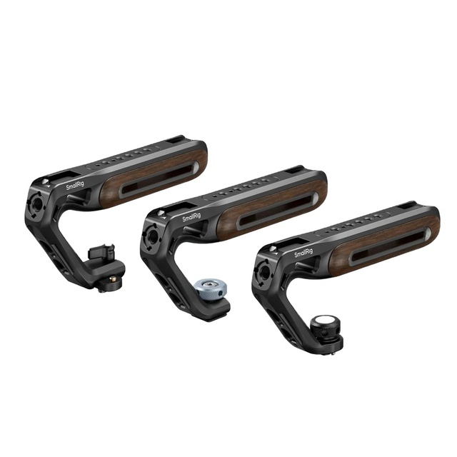 For SmallRig Ergonomic Handgrip Camera Cage Top Handle 1/4\" 3/8\" Two-in-One Locating Screw/Cold Shoe Photo Studio Accessories