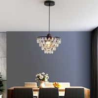 Lustre en cristal de luxe américain, luminaire moderne de haute qualité pour entrée et salon, lampes suspendues