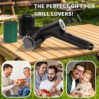 Brosse de nettoyage électrique sans fil haute vitesse pour barbecue, étanche IPX7, rechargeable, en acier inoxydable haute puissance