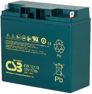 <span class=keywords><strong>Batterie</strong></span> CSB EVX12170 <span class=keywords><strong>12V17Ah</strong></span> AGM VRLA SLA avec borne M5 sans entretien pour alimentation sans interruption (ASI) et éclairage d'urgence - Product Image 6