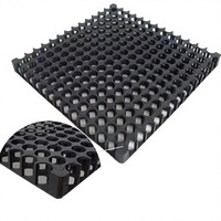 Grille de drainage alvéolée en PEHD, dalles de gazon en plastique emboîtables pour allées, parkings et aménagements extérieurs