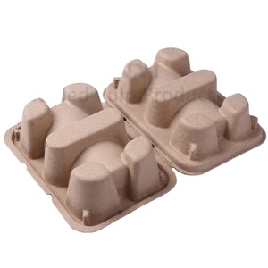 Натуральный коричневый цвет биоразлагаемый лоток для яиц, целлюлоза, упаковка для стеклянной бутылки - Product Image 3