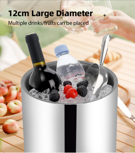 Thép Không Gỉ <span class=keywords><strong>Ice</strong></span> Xô Duy Nhất Chai Rượu Máy Làm Lạnh Bia Chai Chủ - Product Image 2
