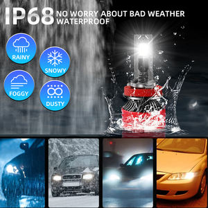 Mini Faro LED P41TC de Alta Potencia 150W 25000LM, <span class=keywords><strong>3</strong></span> Colores, H1 H3 H11 H7 H4 9005 9012, Luz LED para Automóvil - Product Image 5