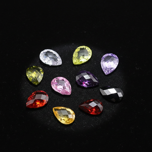 Piedras Preciosas Sueltas de Circonia Cúbica con Corte de <span class=keywords><strong>Pera</strong></span>, Facetadas, Claridad VVS, 1.00CT, Tratadas con Calor para Diseño de Joyería - Product Image 2