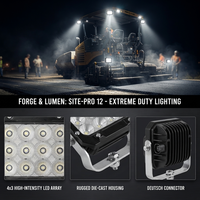 Luz de Trabajo LED de 6000K, 304 SS Bracket, Osram LED, 5.5 Pulgadas, CE ECE R10, 12000LM, Compatible con ZW310 ZW370 Hitachi Mining