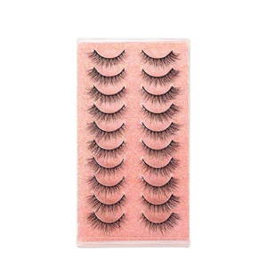 Offre Spéciale – Faux Cils Effet Œil de Chat Épais 5D pour un Courbe Naturel, Style Européen et Américain, Lot de 10 Paires, Vente en Gros - Product Image 5
