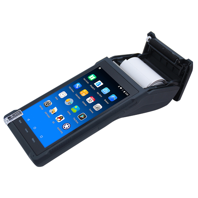 Newpas Android 8.1 Pda Android Pos System for Taxi to Print Ticket Mini Portable Mobile Pos Built-in 58mm Bt Thermal Printer