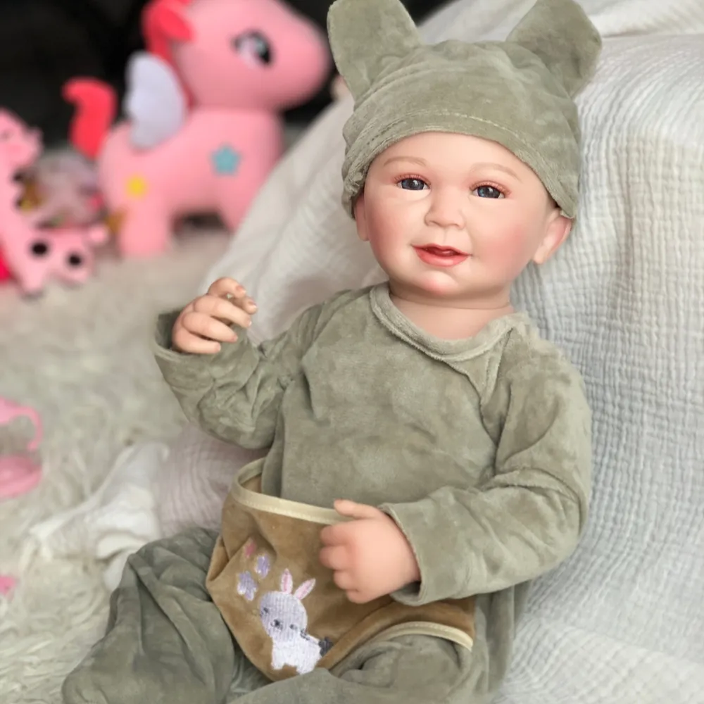 R & B pakaian Reborn Realista De silikon bayi boneka seluruh tubuh lembut mainan wanita baru lahir Innova Reborn boneka bayi