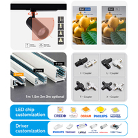 Projecteurs LED COB sur rail en aluminium au design moderne pour supermarchés - Service OEM/ODM, marque privée et personnalisation pour les marques mondiales