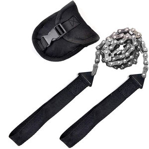 Sierra de alambre portátil de 11 dientes para exteriores, herramienta de cadena multifunción de bolsillo para supervivencia en montañismo y campo, venta al por mayor - Product Image 5