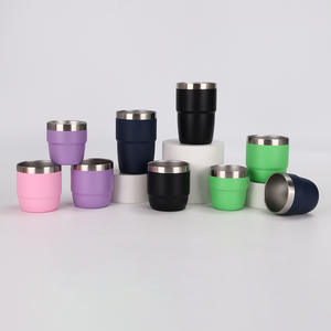 Vaso Apilable Mini de 4oz, 6oz y 8oz, Vaso de Vino de Acero Inoxidable de Doble Pared con Tapa - Product Image 2